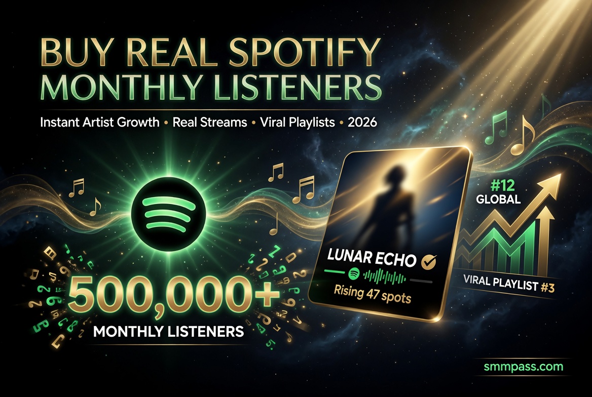 Buy Real Spotify Monthly Listeners 2026 – Instant Artist Profile Growth, Real Streams & Viral Playlists | Explode Your Numbers | smmpass.com