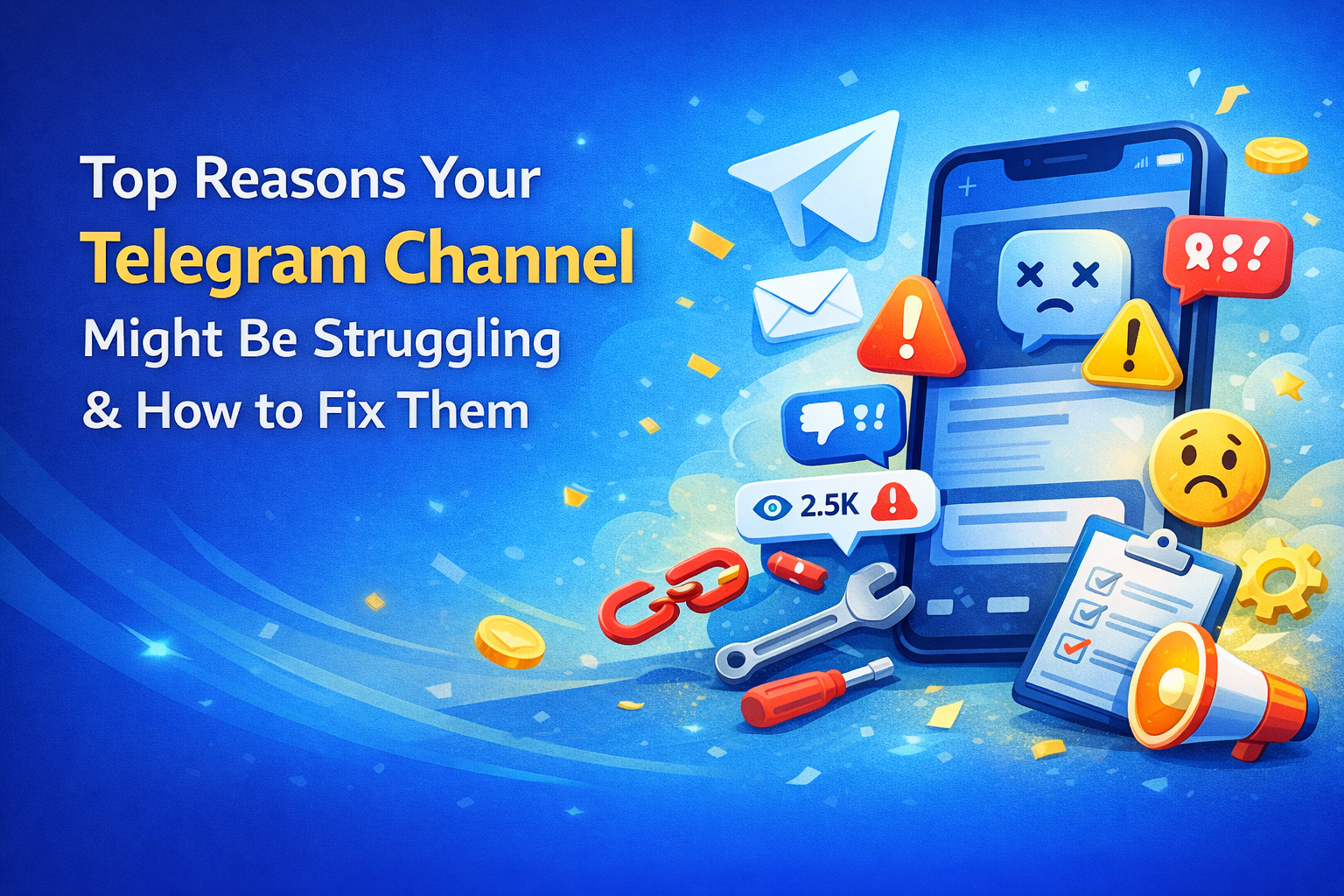 Top Reasons Your Telegram Channel Might Be Struggling & How to Fix Them